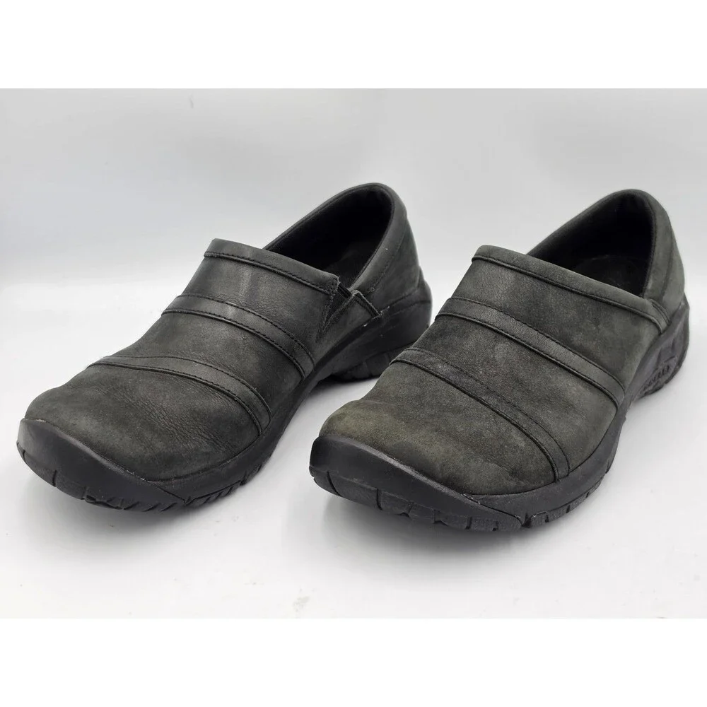 Merrell Encore Eclipse 2 Slip On Shoes Womens Size 8.5 Black Leather Work Shoe